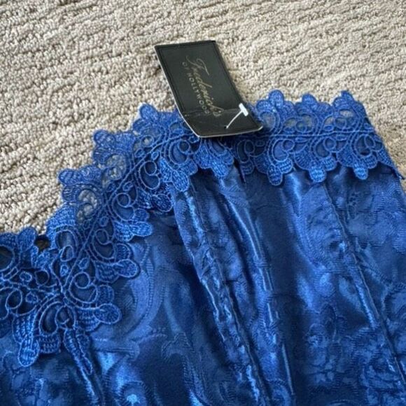 Frederick's Of Hollywood Royal Blue Sweetheart Dream Corset 38/L NWT - Picture 3 of 7